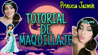 Maquillaje inspirado en la princesa Jazmín 🤩 TUTORIAL DE MAQUILLAJE /Nathalie Retana