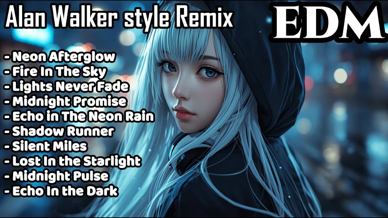 [ Playlist ] Alan Walker Style Remix EDM | Emotional Music | Study & Gaming Music