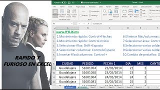 10 Trucos de teclado, Como ser más rápido en Excel