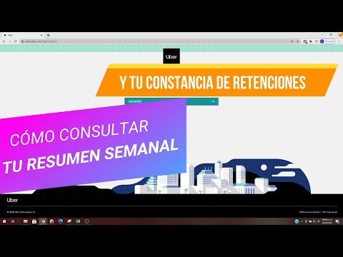 Cómo consultar tu resumen semanal de Uber y tu constancia de retenciones en el portal del SAT!