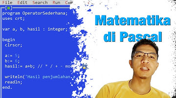 Operasi Matematika Penjumlahan di Pascal - Tutorial Pascal #7