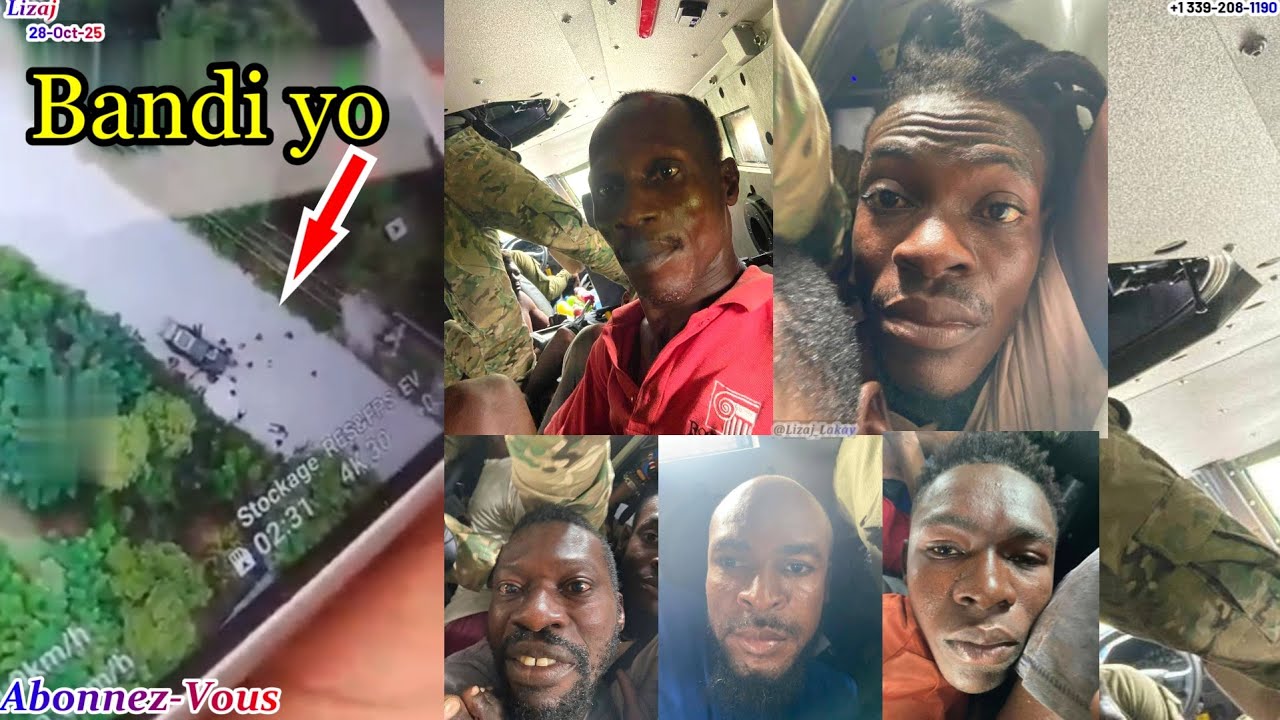 Gade Yo Atè a: Lapolis Depatcha Bndi lascahobas. UTAG ale ak 5 tou vivan nan Blindé a