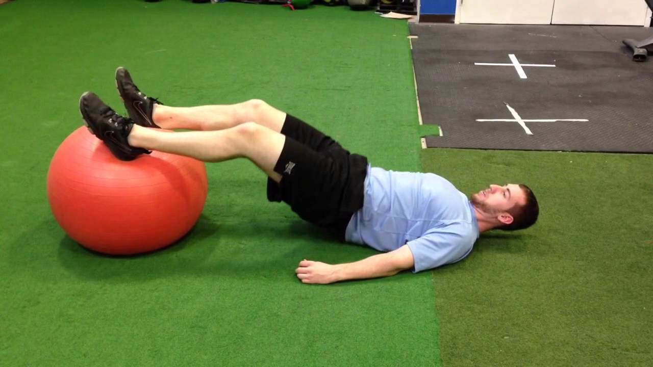 Isometric Hamstring Bridge - YouTube