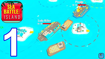 Sea Battle: Island - Gameplay Walkthrough Part 1 Tutorial Army Raft Commander (iOS,Android)