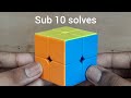 Sub 10 solves on 2 by 2 cube #rubikscube #cubing #rubik #rubiks