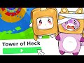 Foxy & Boxy RAGE QUIT Playing ROBLOX TOWER OF HECK! (THEY GOT OOFED!)