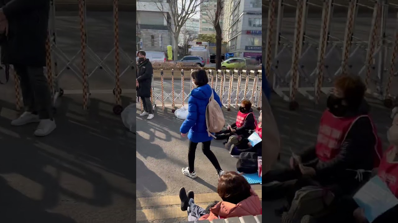 Protest in Seoul South Korea 