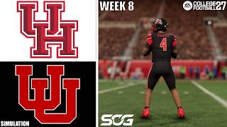 College Football 27 | (14) Houston at (10) Utah Week 8 Simulation Highlights Update