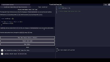 Iterate Odd Numbers With a For Loop - Free Code Camp Help - Basic Javascript - Algorithms & Data