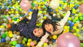 indoor playground シルバニア アスレチック  ボールプール すべり台  ぐりんぱ へ お出かけ したよ♫ Sylvanian Familiesground