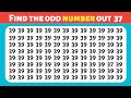 Find the odd number hard  spot the odd number challenge  odd one out   oddemoji
