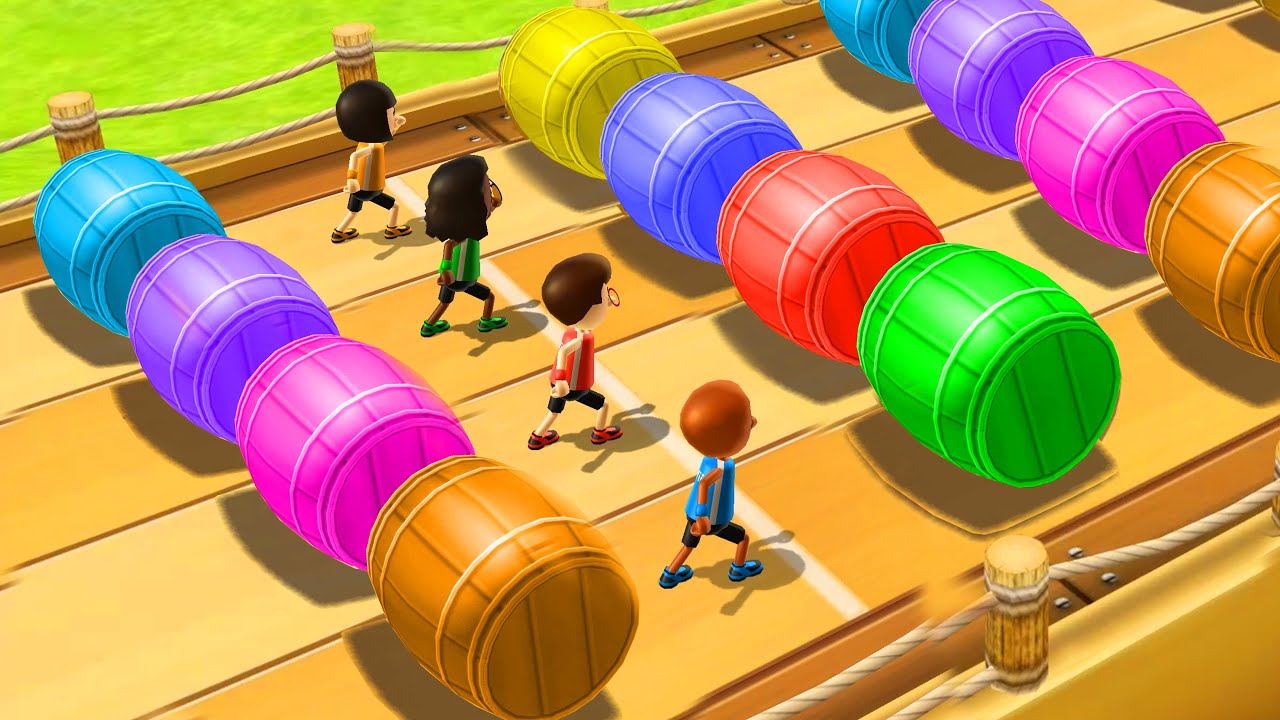 Wii Party U Battle Of The Minigames - Spider vs Jackie vs Hiromasa vs Marisa (Master Cpu)