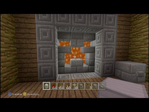 Lava or Water Creeper Door 3x3 Tutorial Minecraft Xbox 360 