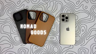 Nomad Goods Leather Cases | iPhone 15 Pro Max
