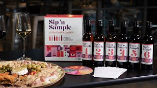 Sip ’n Sample | At Home Blind Wine Tasting Kit Self-Guided Video Tour | Introduction Mini Wine Samples