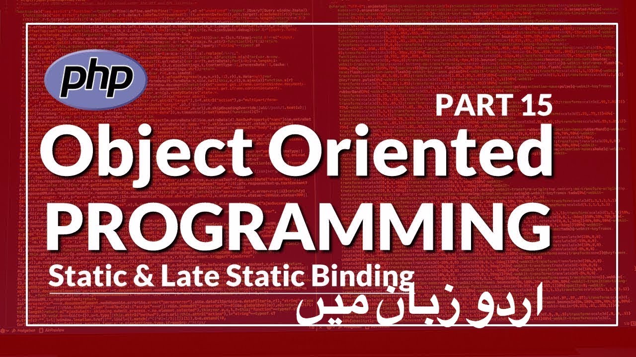  Part 15 PHP OOP Tutorial Series In Urdu Static And Late Static 