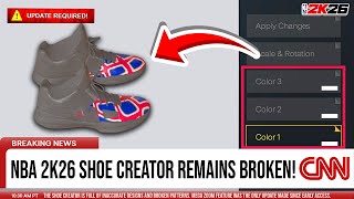 Nba 2K26 Shoe Creator Remains Broken. When Will It Be Fixed??