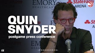 Hawks vs. Mavericks Postgame Press Conference: Quin Snyder