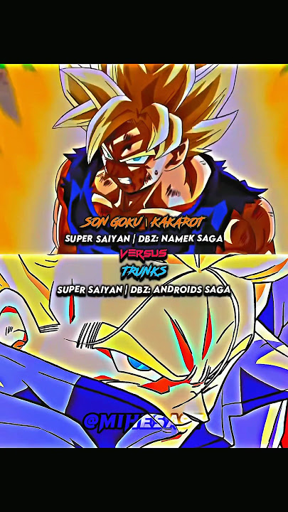 Goku (Super Saiyan | DBZ: Namek Saga) vs Trunks (Super Saiyan | DBZ: Androids Saga)