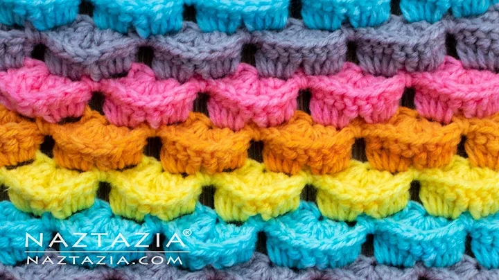 HOW to CROCHET 3D STITCH - for Scarf Blanket Hat a...