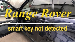 Range Rover - smart key not detected Resimi