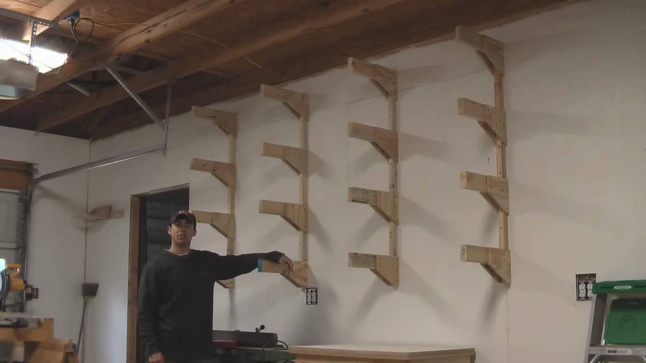 Build a Lumber Rack Garage Shop - How To - YouTube