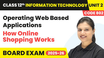 How Online Shopping Works - Operating Web Based Applications | Unit 2 Class 12 IT Code 802 Part B