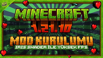 Minecraft 1.21.10 Mod Kurulumu • IRIS SHADER ile Yüksek FPS • #hmfminecraft