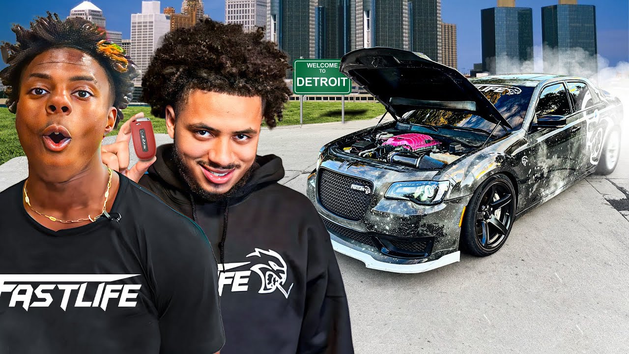 Я позволил ISHOWSPEEDу вести мой переоборудованный под красный цвет Chrysler...