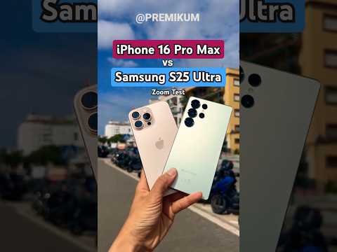 iPhone 16 Pro Max vs Samsung S25 Ultra CAMERA COMPARISON: zoom test!