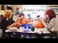 {VLOG} Fall Adventures With Class 1-A (Part 2): Pumpkin Carving!