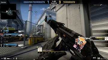 CS GO: 1v5 NOOB Clutch on a full ECO on NUKE  2020 12 10