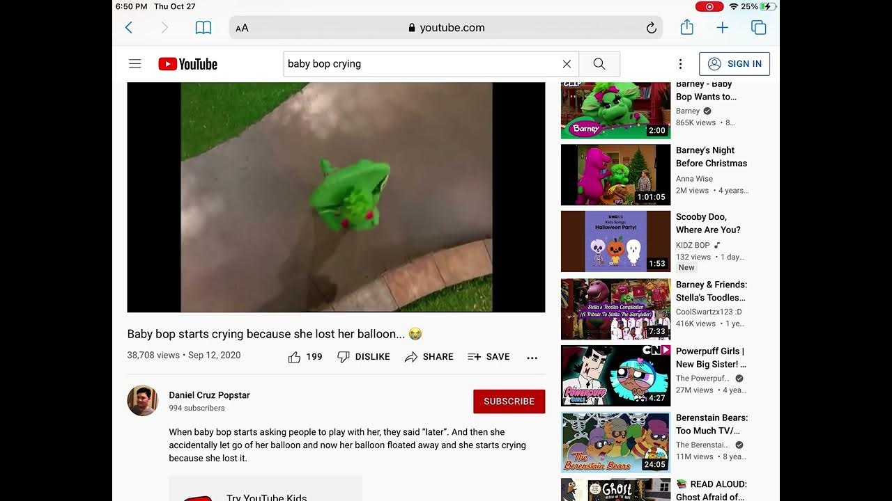 Jay’s mom yells at baby bop and makes her cry YouTube