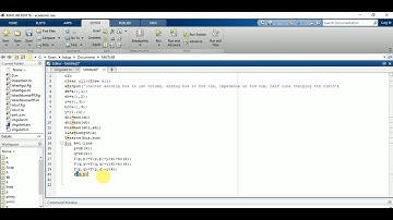 inspection method ybus formation matlab code with explaination