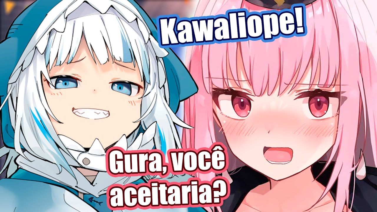Calli faz uma pergunta inesperada e fofa a Gura [Hololive EN sub BR]