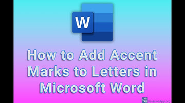 How to Add Accent Marks to Letters in Microsoft Word