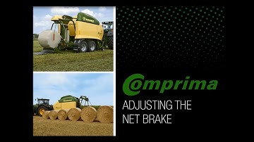 KRONE Comprima Round Baler User Advice: Adjusting the Net Brake