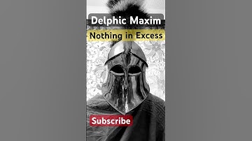 Delphic Maxim inscribed on the Temple of Apollo #greek #mythology #myth #history #motivation #wisdom