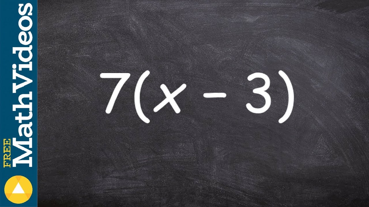 Learn how to apply distributive property the easy way 7 x 3 youtube
