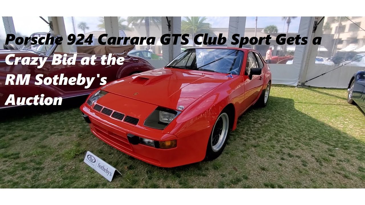 Rare Racing Porsche 1981 Porsche 924 Carrara GTS Club Sport 2022 RM  Sotheby's Amelia Island - YouTube