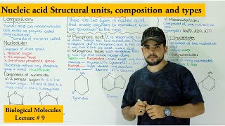 Introduction to nucleic acid and nucleotide |  types of nucleotides |