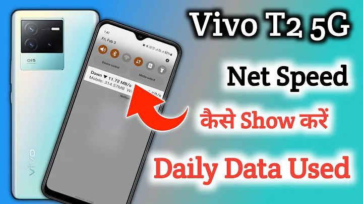 Vivo t2 net speed show/Vivo t2 me net speed kaise dekhe/network speed setting