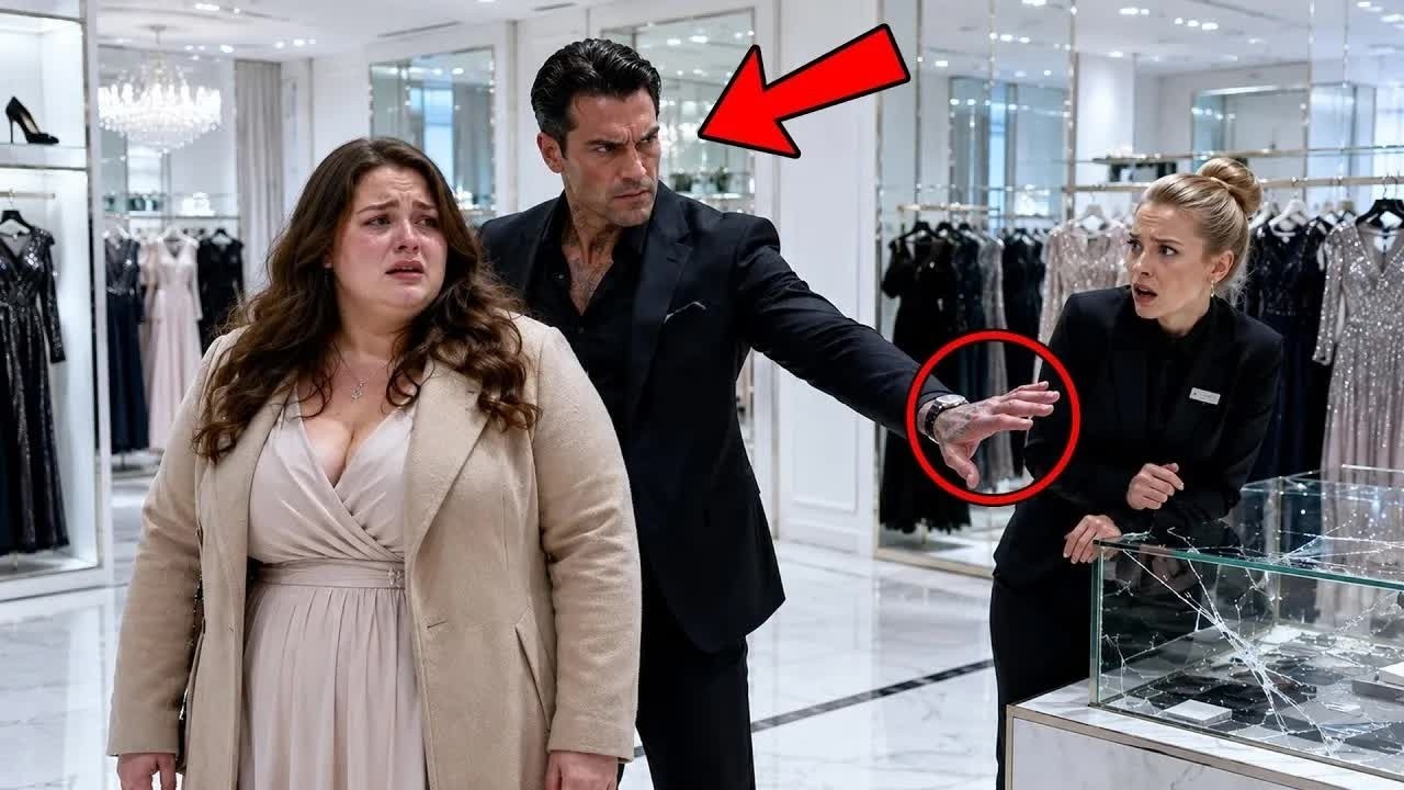 La humilló cruelmente por su talla delante de toda la boutique — pero cuando el jefe de la mafia apareció, una sola orden hizo desaparecer todas las sonrisas.
