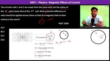 Two circular coils 1 and 2 are made from the same wire but the radius of the  1st   coil is twice
