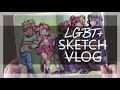 SKETCH VLOG: LGBT+ EDITION (drawing in my sketchbook)