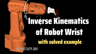 Inverse Kinematics of Robot Wrist (with solved example) | Robotics 201