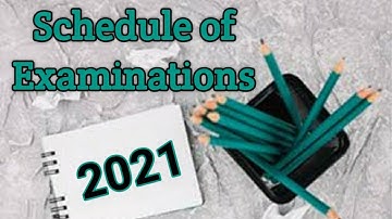 Schedule of examinations || Bharathiar University