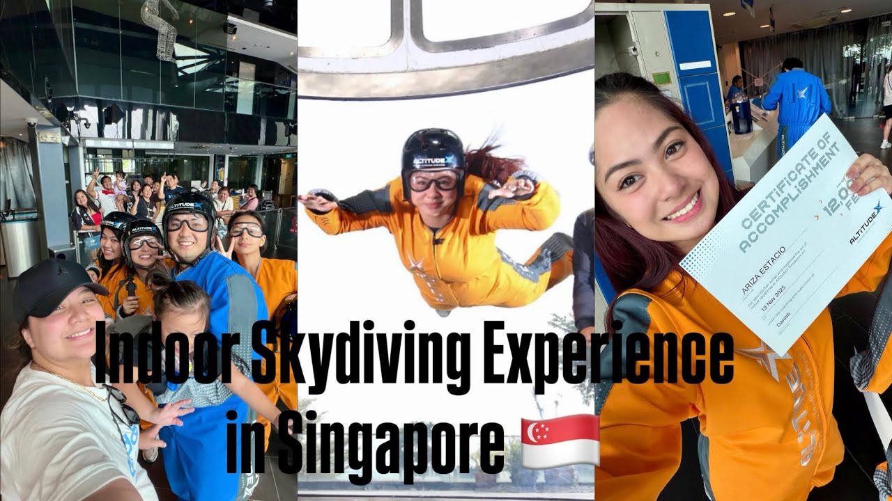 Indoor Skydiving Experience in Singapore!🇸🇬 