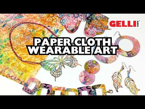 Paper Cloth Wearable Art with Gelli Arts® by Giovanna Zara