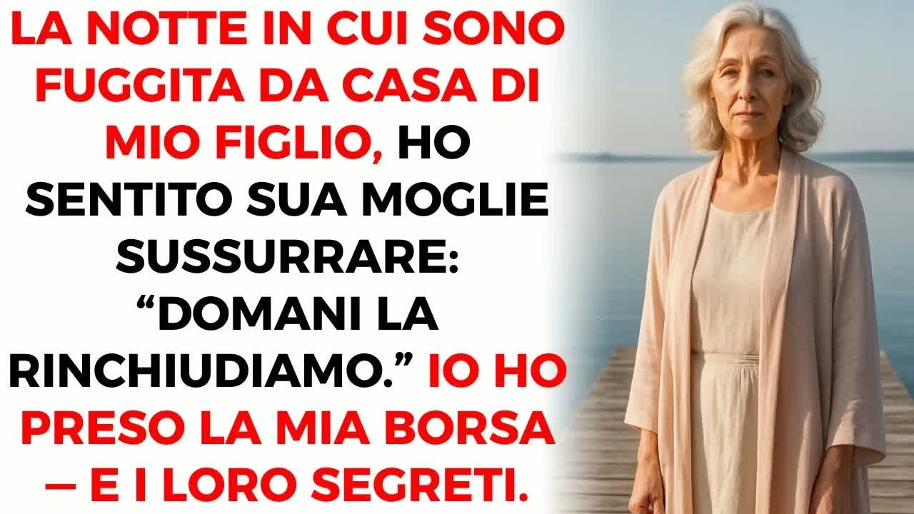 Non era ancora mezzanotte quando ho sentito mia nuora sussurrare dietro la porta semiaperta: “Domani la chiudiamo a chiave.” Una risatina bassa, asciutta. Io ero lì, in piedi nel buio del...